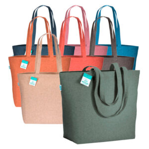 SHOPPER COTONE RICICLATO 280gr COLORATA - immagine 1